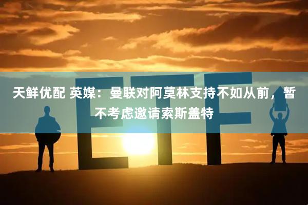 天鲜优配 英媒：曼联对阿莫林支持不如从前，暂不考虑邀请索斯盖特
